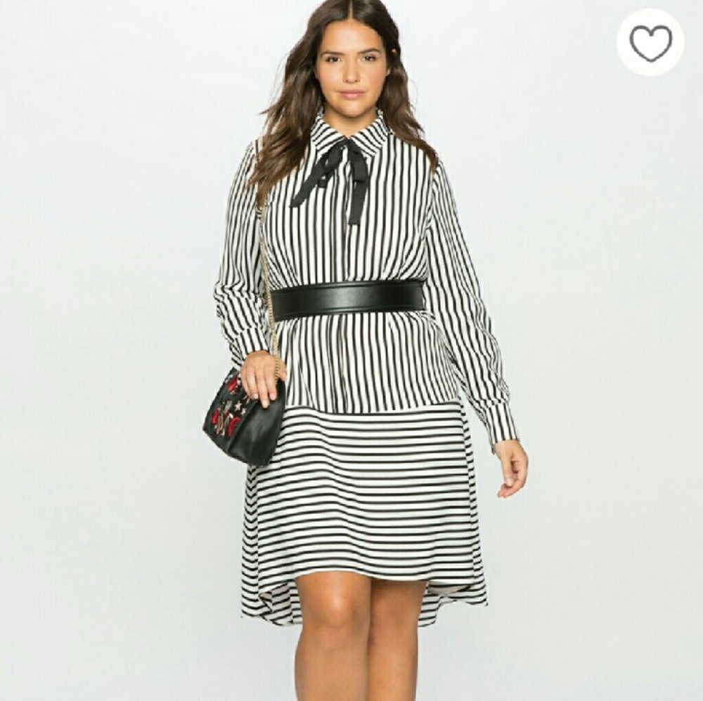 Eloquii Striped Dress